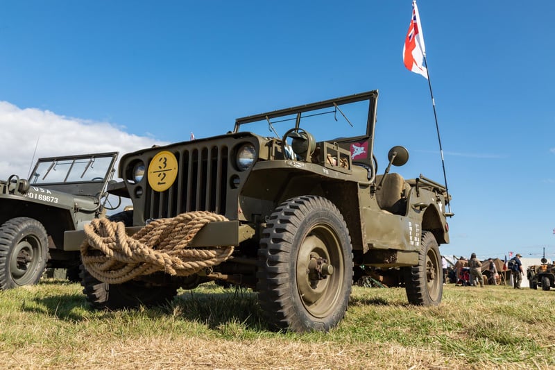 One of the many vintage wartime vehicles on display at the Lee Victory Festival.