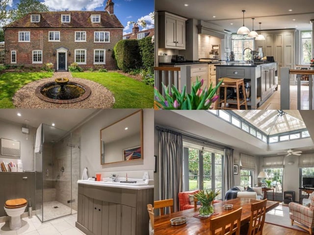 This property comes with five bedrooms, three bathrooms and three reception rooms and it is being sold with Savills.