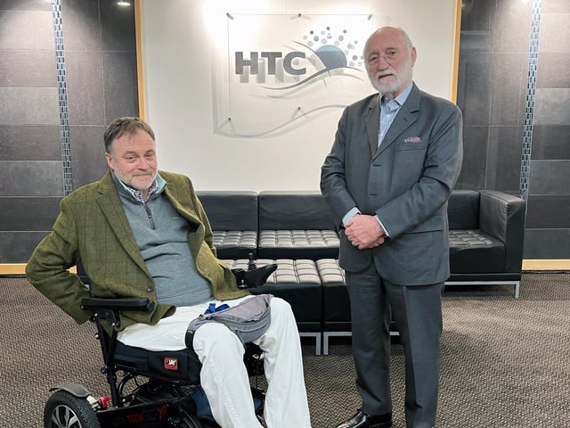 L-R, Phillip Tribe (Vice Chair) and Trevor Blakeley (Chair of Governors at HTC).