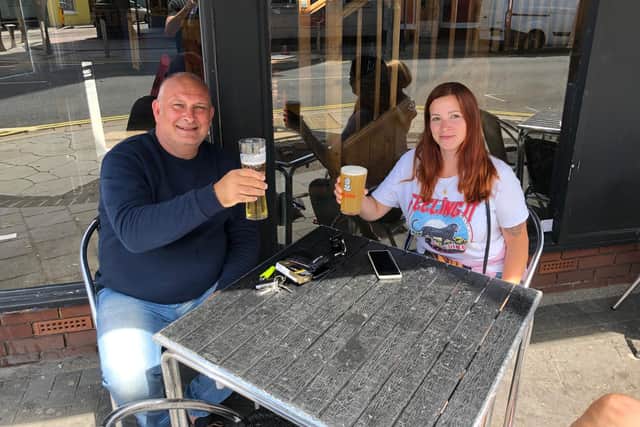 Mark Spencer and Rebecca Evans at Wine Vaults in Southsea both said they could see restrictions returning. 

Picture: Richard Lemmer