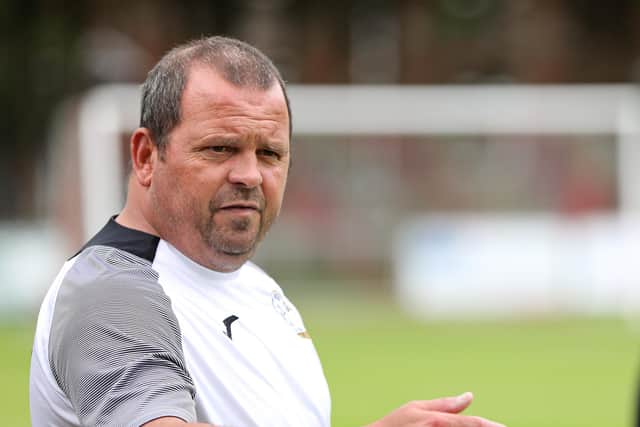 Horndean boss Michael Birmingham was raging after his side's defeat at Shaftesbury. Picture: Chris Moorhouse (jpns 100721-43)