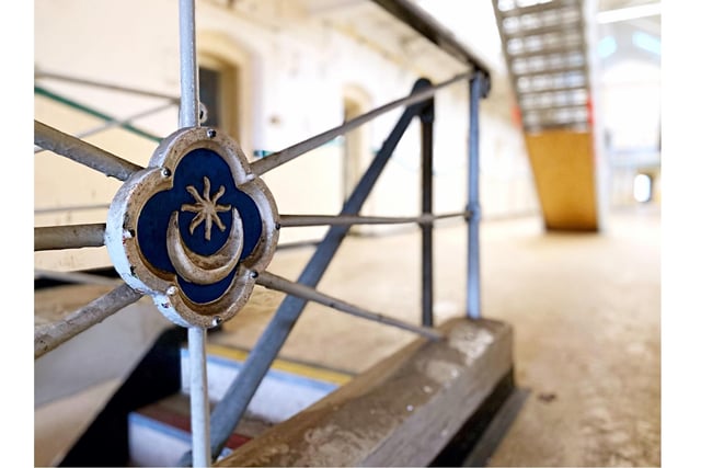 Part of a series of pictures inside Kingston Prison taking during work to redevelop the building as a residential block in 2021-22 - 'Old Portsmouth Gaol'. Picture by Grant Capstick Photography