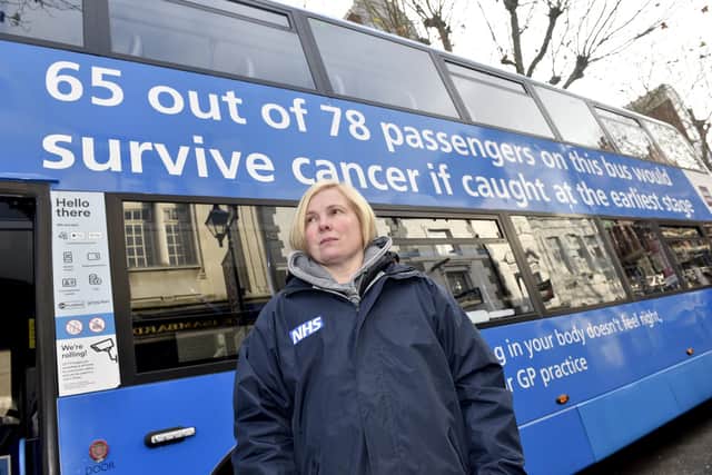 Rachel Hibbert (40) from Portsmouth, a breast cancer survivor.
Picture: Sarah Standing (011223-2776)