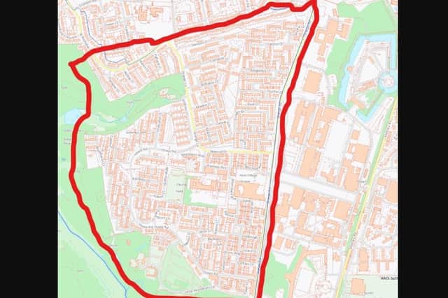 Gosport police have imposed a dispersal order around the Alvery Valley Schools site.