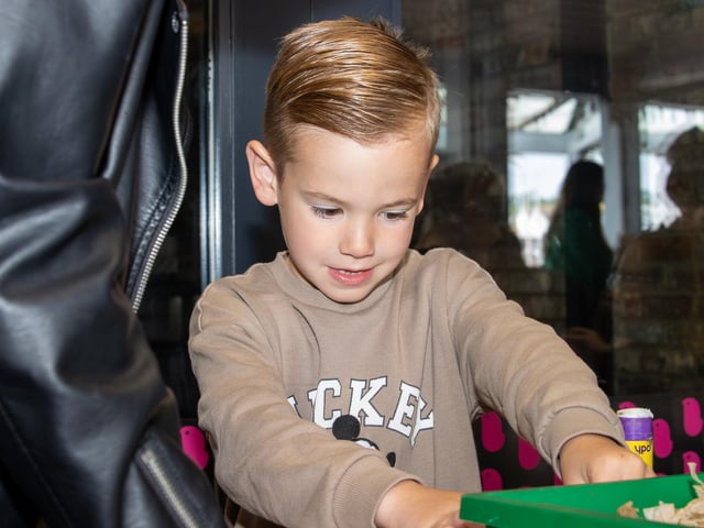 Visitors were treated to a Birds of prey display at Port Solent on Thursday, along with arts and craft for children.
Pictured - Louis Kirby, 5
Photos by Alex Shute