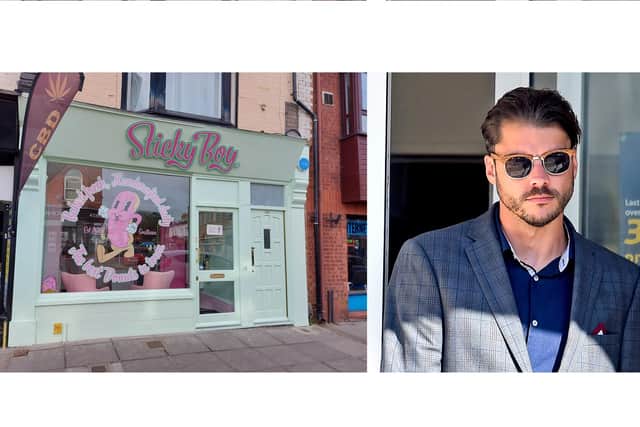 Sticky Boy Donuts in Albert Road, Southsea, and Richard Dexter, who was jailed for swindling a woman he'd met on Tinder
Pictures: Fiona Callingham / Solent News 
