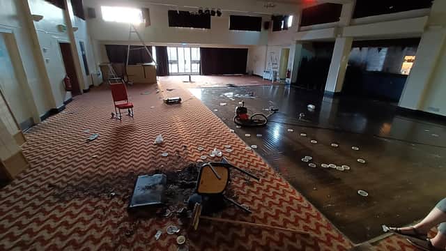 The state of The Blue lagoon after vandals broke into the building. Picture: Russell Simpson.
