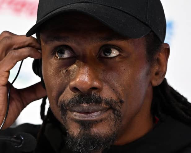 Aliou Cisse. Photo by OZAN KOSE / AFP) (Photo by OZAN KOSE/AFP via Getty Images)