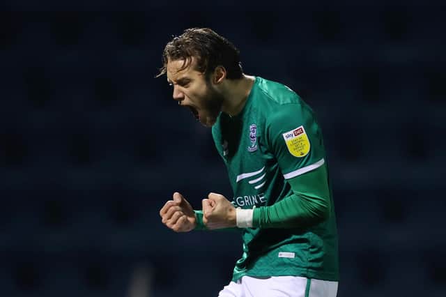 Jorge Grant is Lincoln's top scorer with 15 goals this season. Picture: James Chance/Getty Images