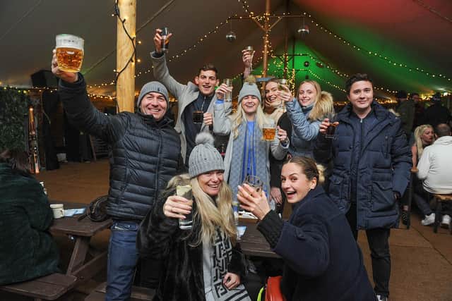 Punters having fun at the ski bar
Picture: Habibur Rahman