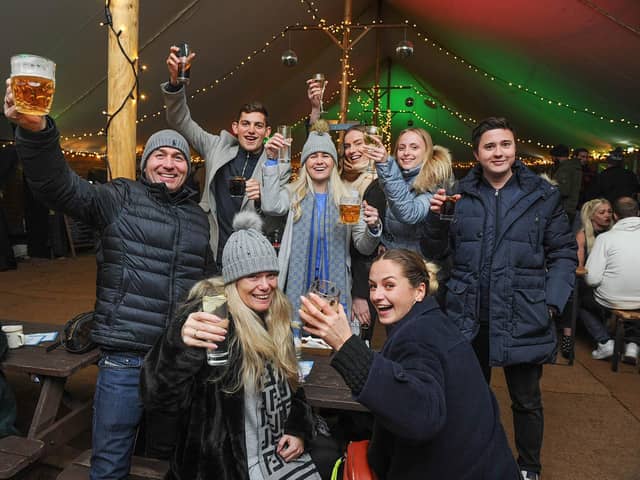 Punters having fun at the ski bar
Picture: Habibur Rahman