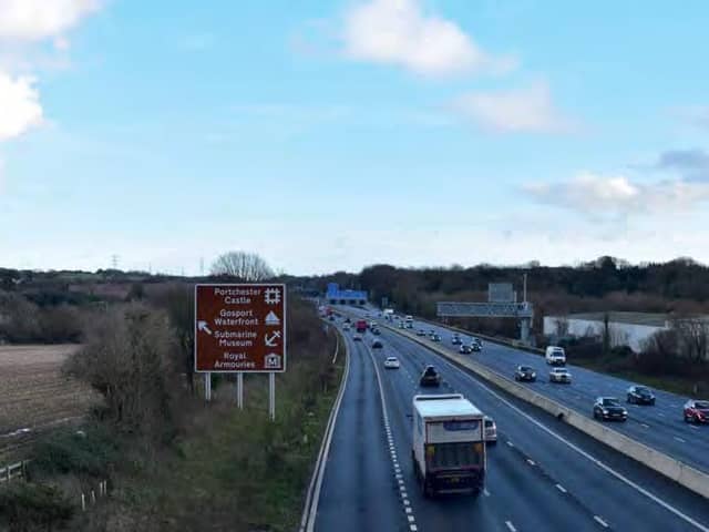View from M27 footbridge looking east towards the site. Photo: Electric J11/FBC planning portal