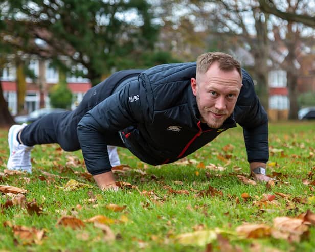 Dave Wells fitness trainer. Picture: Mike Cooter (011221)