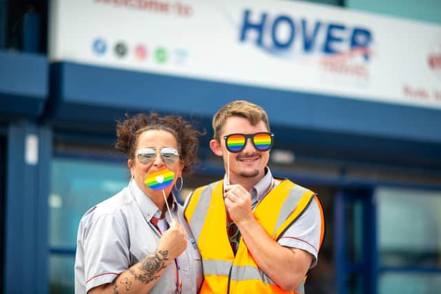 Hovertravel supporting Isle of Wight Pride