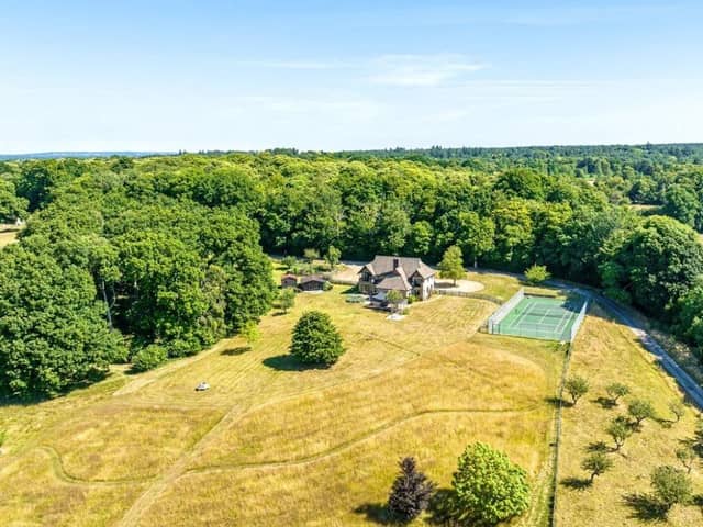 This estate consists of a former care home, a four bedroom detached house, a three bedroom cottage and barns with Class Q consent to create five residential units.