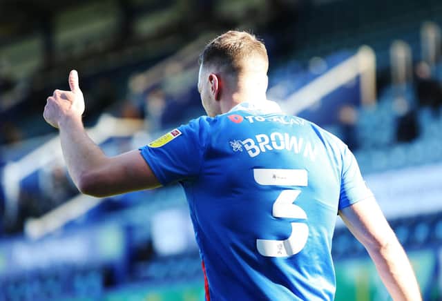 Lee Brown is available for Pompey following a hamstring injury.