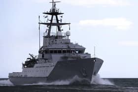 HMS Tyne, an offshore patrol vessel, was dispatched earlier this year to safeguard UK fishing waters.