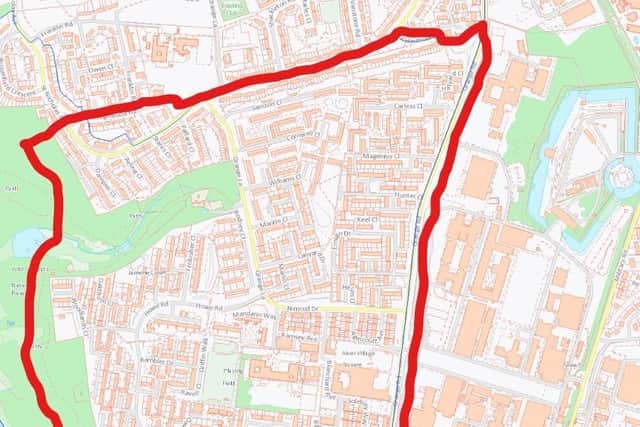 The Alver Village Square dispersal order ended at midnight. Picture: Gosport police.