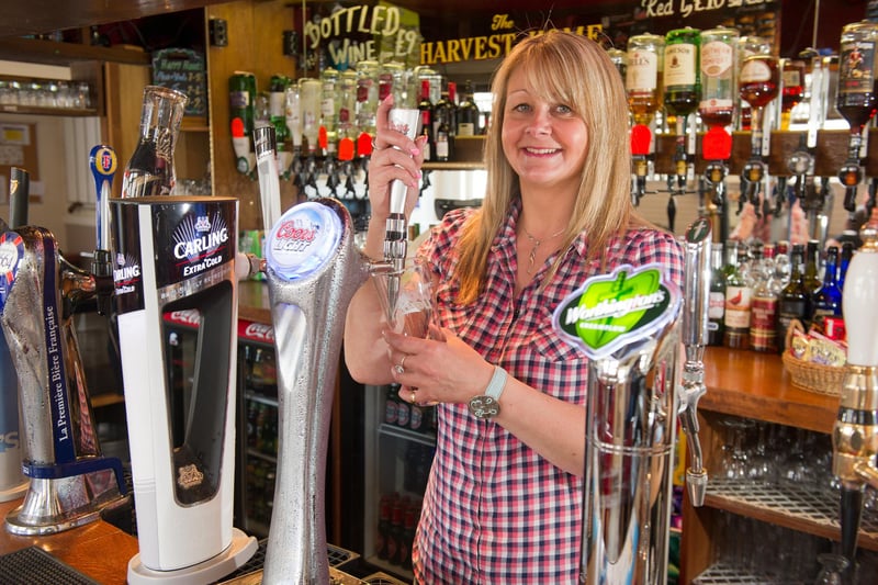 Julie Francis, the manager of The Harvest Home in Copnor Road, Copnor, in 2015