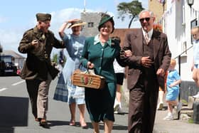 The Southwick Revival event in 2022.

Pictured is (L-R) Colin Eaton, Kay Leigh, Frankie and Ian Ollett.

Picture: Sam Stephenson.