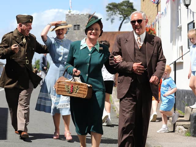 The Southwick Revival event in 2022.

Pictured is (L-R) Colin Eaton, Kay Leigh, Frankie and Ian Ollett.

Picture: Sam Stephenson.