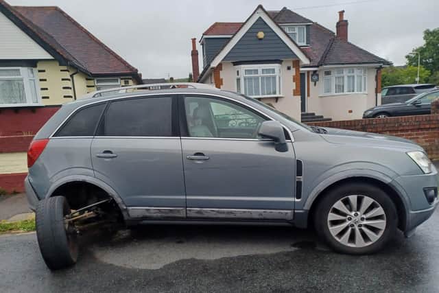 David Ferre's Vauxhall Antara was written off. Pic supplied