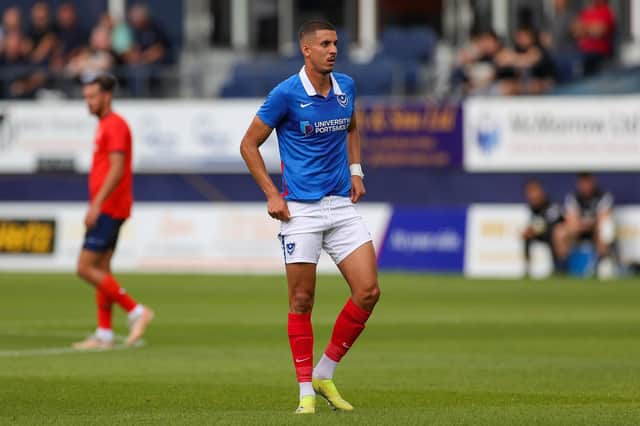 Gassan Ahadme missed Pompey's friendly with Peterborough on Saturday with a hip problem. Picture: Nigel Keene/ProSportsImages