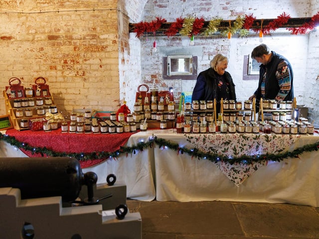 Visitors were able to peruse a number of stalls selling local produce and craft.