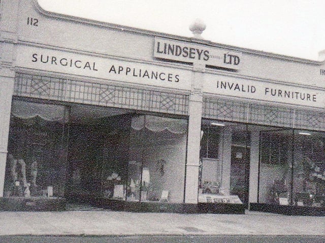 Lindsey's shop in Elm Grove, Southsea, where number 110 was acquired in 1941 and number 112 added later
