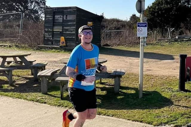 Ellis runs for Autism Hampshire in the ABP
