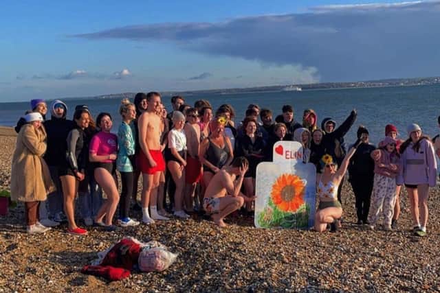 Friends' tribute for Elin Martin. Pic Holly Gladding