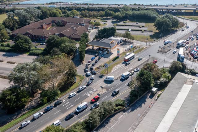Queues at the Shell petrol station in Eastern Road, Portsmouth on September 24. Picture: Marcin Jedrysiak