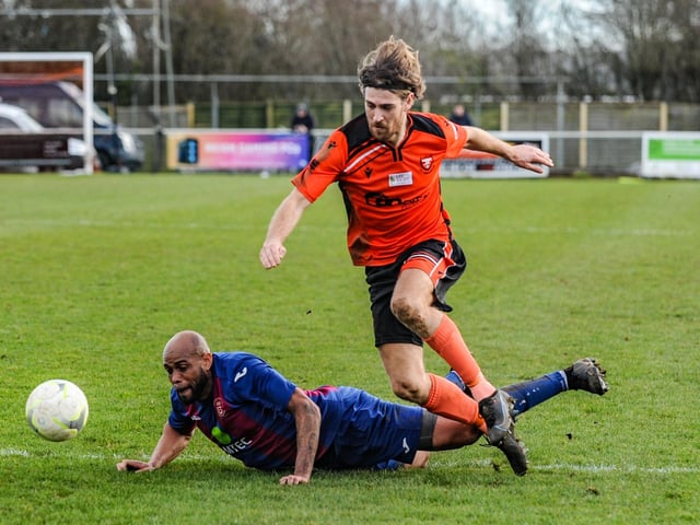 Portchester striker Scott Jones. Picture by Daniel Haswell
