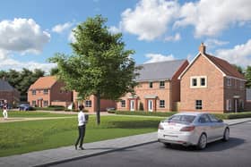 Barratt Homes plan in Sinah Lane, Hayling Island. Images from 2018 original submission.