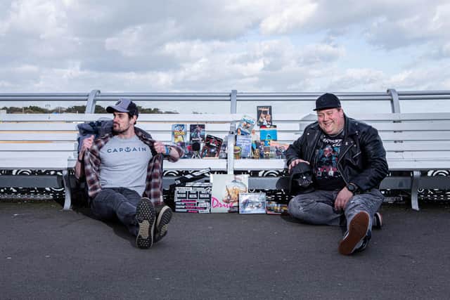 Kev Bradshaw and Dean Hobby on South Parade Pier, Southsea. Picture: Habibur Rahman