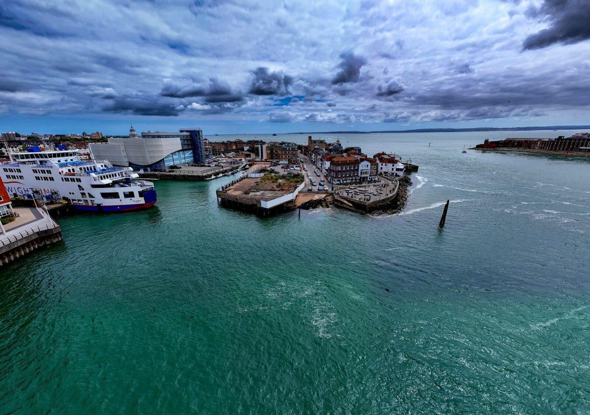 Aerial view of Old Portsmouth - Broad Street captured by My Portsmouth By Drone