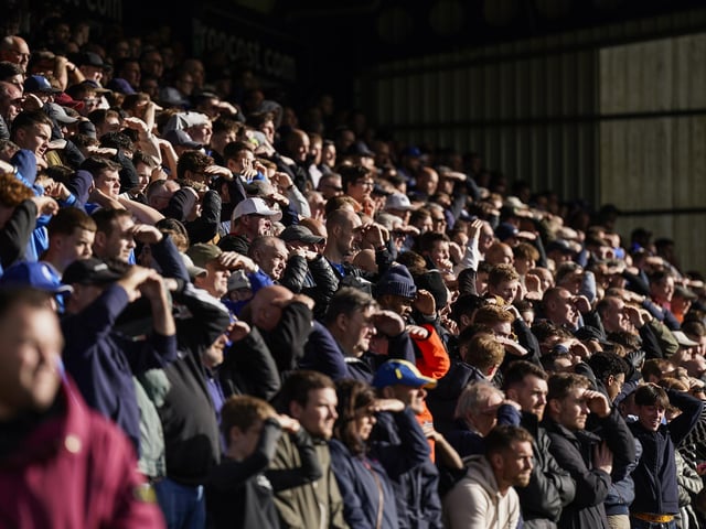 The travelling Pompey fans were in good voice throughout their trip to Wycombe's Adams Park.