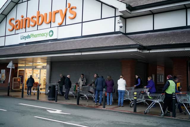 Sainsbury's has launched a volunteer shopping card. Picture: Christopher Furlong/Getty Images