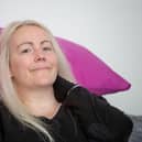 Single mum Leah Boxall has Ehlers Danlos Syndrome which is a complex condition that causes very flexible joints and stretchy and fragile skin that requires specialist care Picture: Habibur Rahman