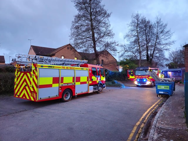 Firefighters at Manor Infant School