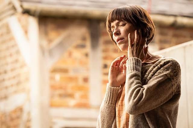 Rebecca Hall stars as Claire in the new BBC drama series The Listeners (Picture: BBC/Element Pictures/Will Robson-Scott)