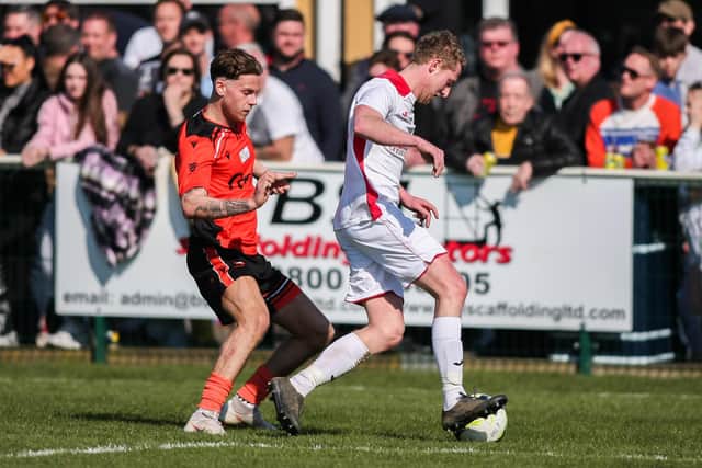 The third highest Wessex League crowd since records began - 1,458 - watched AFC Portchester lose 2-1 at home to Horndean. Picture by Nathan Lipsham