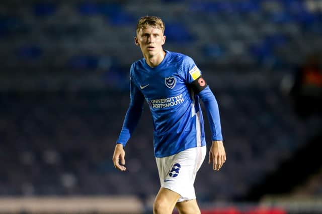 Pompey midfielder Harry Jewitt-White has joined Hawks on a youth loan deal Picture: Robin Jones