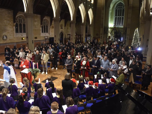 The News Carol Service was held at St Mary's Church in Fratton.  Picture: Sarah Standing (061224-7266)