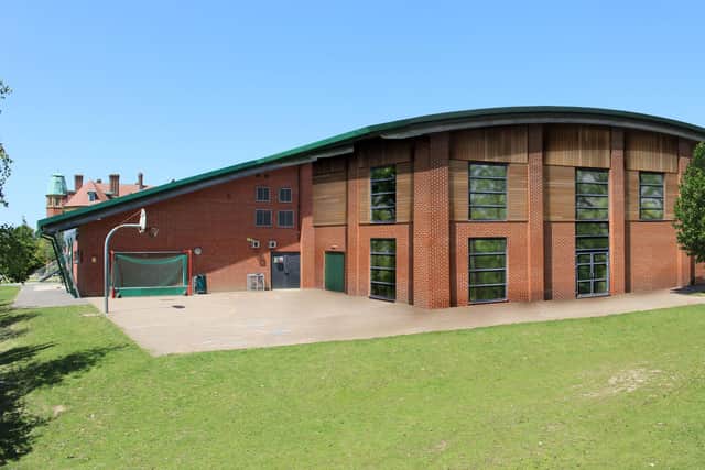 Computer generated image of what the new sports facility will look like.