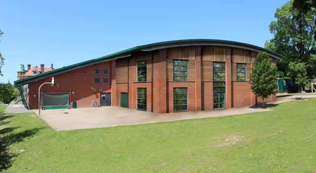 Computer generated image of what the new sports facility will look like.