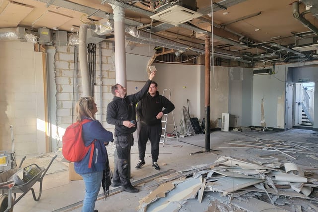 Work to construct a new community cinema in Southsea is underway after over £9,000 was raised to fund the project. Picture: Aysegul Epengin.