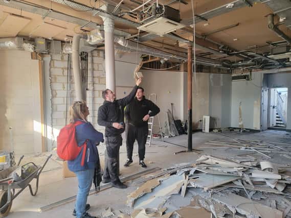 Work to construct a new community cinema in Southsea is underway after over £9,000 was raised to fund the project. Picture: Aysegul Epengin.