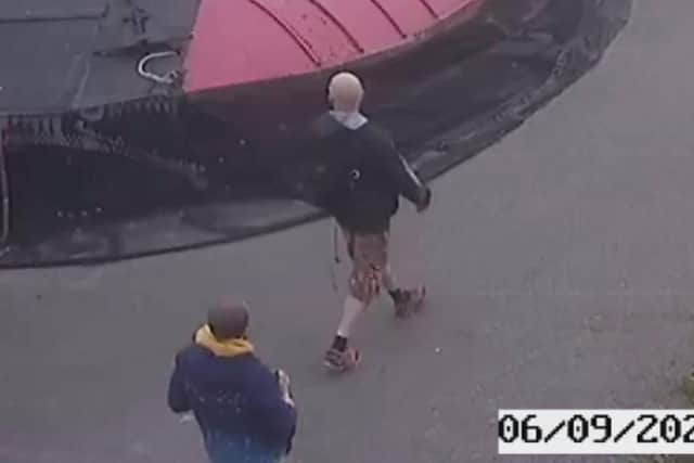 The two men broke into the museum on Sunday afternoon, but were caught on CCTV. Picture: Hovercraft Museum