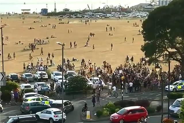 Police attended a disturbance on Southsea Common on June 23 in 2020. Picture: Gethin Jones